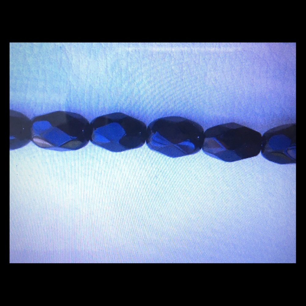 Adjustable Black Beaded Bra Straps